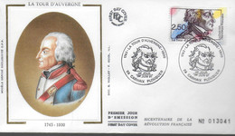 FRANCE FDC 1991 Revolution Francaise La Tour D Auvergne - Franz. Revolution