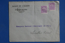 W6 TUNISIE BELLE LETTRE  1934   VOYAGEE TUNIS POUR LEVALLOIS PERRET+  AFFRANCHI. INTERESSANT - Briefe U. Dokumente