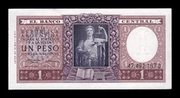 Argentina 1 Peso L. 12.962 & 13.571 - 1957 Pick 263b Serie D SC- AUNC - Argentinië
