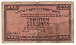 SOUTH AFRICA 10 Shillings  P82d  1941 - Sudafrica