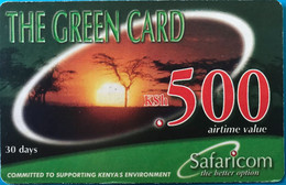 KENYA  -   Prepaid  - Safaricom - The Green Card -  500 KSh - Kenya