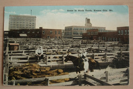 Scene In Stock Yards Kansas City - Kansas City – Missouri