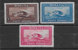 Roumanie Poste Aérienne N°1/3 - Neuf * Avec Charnière - TB - Unused Stamps