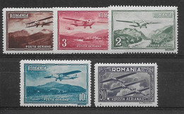 Roumanie Poste Aérienne N°14/18 - Neuf * Avec Charnière - TB - Unused Stamps