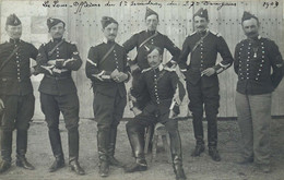 YVELINES  SAINT CYR  (carte Photo)  MILITAIRES Les Sous Officiers Du 1er Escadron Et Du 27 Eme Dragons - St. Cyr L'Ecole