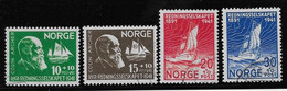 Norvège N°208/211 - Oblitérés - TB - Usati