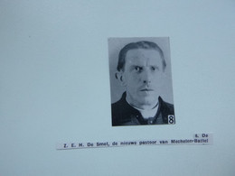 Origineel Knipsel ( E 304 ) Uit Tijdschrift " Ons Volk " 1937 : Pastoor  De Smet  Mechelen - Battel - Zonder Classificatie