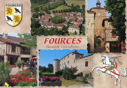 FOURCES BASTIDE CIRCULAIRE MULTIVUES VUE AERIENNE - Other & Unclassified