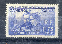 CAMEROUN * < PIERRE Et MARIE CURIE  1938 -- DECOUVRE Le RADIUM En 1898 - 1938 Pierre Et Marie Curie