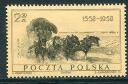 POLAND 1958 400th Anniversary Of Postal Service  MNH / **.  Michel 1072 - Ungebraucht