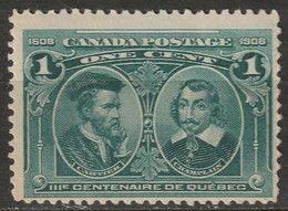 Canada 1908 Sc 97  MNH** Toning - Unused Stamps