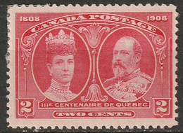 Canada 1908 Sc 98  MH* - Unused Stamps