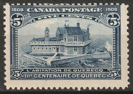 Canada 1908 Sc 99  MH* - Unused Stamps