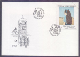 CZECH REPUBLIC 2012 FDC - Art Paintings, Long Haired Girl, First Day Cover - FDC