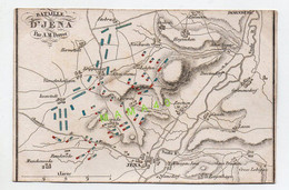 CPA - PLAN DE LA BATAILLE D'JENA - IENA - 1806 PAR A. M. PERROT - NAPOLEON BONAPARTE - Andere Oorlogen