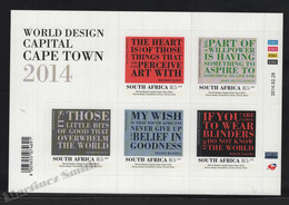 Afrique Du Sud - South Africa 2014 Yvert 1807-11, World Design Capital, Capetown - MNH - Unused Stamps
