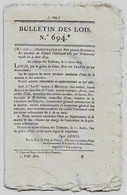 Bulletin Des Lois N°694 1824 Membres Du Conseil D'amirauté (Missiessy...)/Comte D'Augier Toulon/Frayssinous Hermopolis - Décrets & Lois