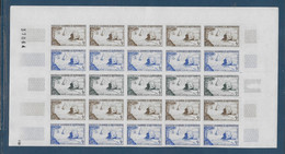 Nouvelle Calédonie N°304 - Le Rocher à La Voile - Feuille De 25 Essais De Couleurs. ND - Neuf ** Sans Charnière - TB - Imperforates, Proofs & Errors