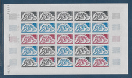 Côte D'Ivoire N°278 - JO 1968 - Course - Feuille De 25 Essais De Couleurs. ND - Neuf ** Sans Charnière - TB - Côte D'Ivoire (1960-...)