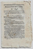 Bulletin Des Lois N°696 1824 Mode D'enseignement Au Collège Royal De La Marine/Abattoir Vesoul/Routes Seine-et-Marne... - Décrets & Lois