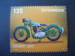 Österreich 2021- Sondermarke Serie: Motorräder - Gigant 600 **ungebraucht - 2011-2020 Nuevos & Fijasellos