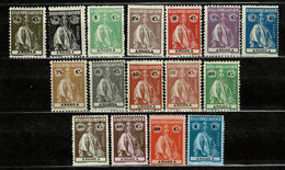 Angola, 1914, # 142/57, MH, MNG And Used - Angola