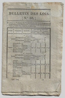 Bulletin Des Lois N°56 1825 Prix Des Grains/Legs De La Princesse Louise-Adélaïde Bourbon-Condé, Cambacérès, Duc Damas - Décrets & Lois