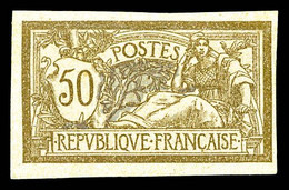 N°120a ** 50c Merson Non Dentelé, TB (signé Calves/certificat) - Unused Stamps