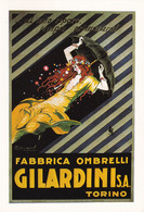 Centenaire Mauzan, 1983, Affiche Gilardini (Parapluies), Edition Limitée 1000 Exemp: N° 702 Timbrée - Mauzan, L.A.