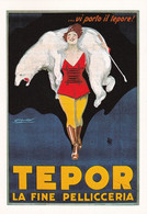 Centenaire Mauzan, 1983, Affiche Tepor (Fourrures), Edition Limitée 1000 Exemp: N° 702 Timbrée - Mauzan, L.A.