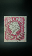 D.PEDRO V - CABELOS ANELADOS - MARCOFILIA  - 1ª REFORMA POSTAL - (214) LOULÉ - Used Stamps