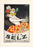 L.A Mauzan, Affiche Eau Minérale Bilz 1930, Carte Glacée - Mauzan, L.A.