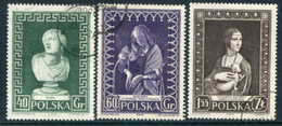 POLAND 1956 Museum Week Set Used.  Michel 990-92 - Gebruikt