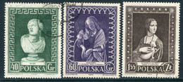 POLAND 1956 Museum Week Set Used.  Michel 990-92 - Used Stamps