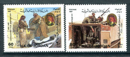 Jordan 1987 40th Anniversary Of Fourth Army Brigade Set MNH (SG 1511-1512) - Jordan