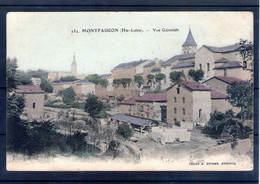 43. Montfaucon. Vue Générale. Carte Colorisée - Montfaucon En Velay