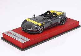 BBR - FERRARI Monza SP2 - Met. Silver / Yellow - BBRC221HPRE - 1/43 - BBR