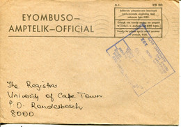 South Africa Südafrika - 1983 Official Domestic Letter - Form ZB 30 - Dienstzegels