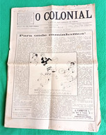 Lisboa - Jornal O Colonial Nº 2 De 19 De Julho De 1925 - Imprensa - Angola - Moçambique - Portugal - Informations Générales