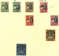 BRITISH AFRICA M & U Collection On Leaves From Gambia 1902-66 Incl. 1922-29 Vals To 2s U Noted 1½d Wmk Inverted C.d.s -  - Sonstige & Ohne Zuordnung