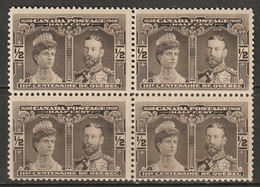 Canada 1908 Sc 96  Block MNH** - Nuovi