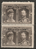 Canada 1908 Sc 96  Pair MNH** - Nuovi