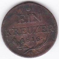 Austria. 1 Kreuzer 1816 A Vienne. Franz II. KM# 2113 - Austria