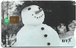 UK - BT (Chip) - PRO442 - BCI-072 - Snowman, Keep In Touch, 5£, 4.000ex, Mint - BT Promotional