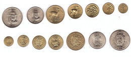 Peru - Set 7 Coins 5 10 25 Centavos 1/2 1 5 10 Soles 1969 - 1974 AUNC / UNC Lemberg-Zp - Peru
