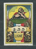 VIGNETTE DELANDRE FRANCE - 235 éme Regt Infanterie- WWI - WW1 Poster Stamp Cinderella 1914 1918 War - Croix Rouge