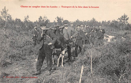 Divers    Landes     40         Chasse Au Sanglier. Transport De La Bête.    (voir Scan) - Sonstige & Ohne Zuordnung