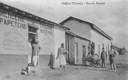 Gaffour   Tunisie   Rue Du Marché    Epicerie .Cartes Postales     (voir Scan) - Tunisia