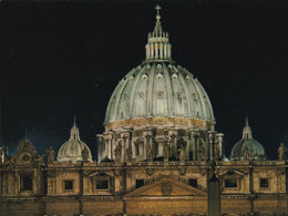 Città Del Vaticano - Basilica Di S.pietro - Campanile Illuminato - 38 - Formato Grande Non Viaggiata – E 17 - Vatican