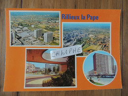 RILLEUX LA PAPE - QUARTIER DE L EGLISE - CENTRE COMMERCIAL - AVENUE DE L EUROPE - VUES AERIENNES - Rillieux La Pape